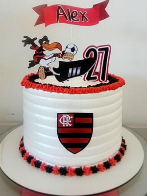 Bolo Decorado Flamengo