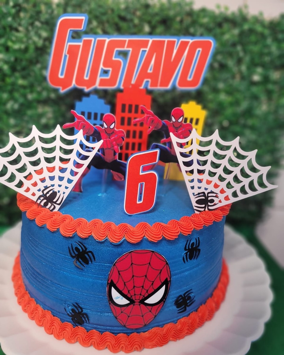 Bolo Decorado Homem Aranha