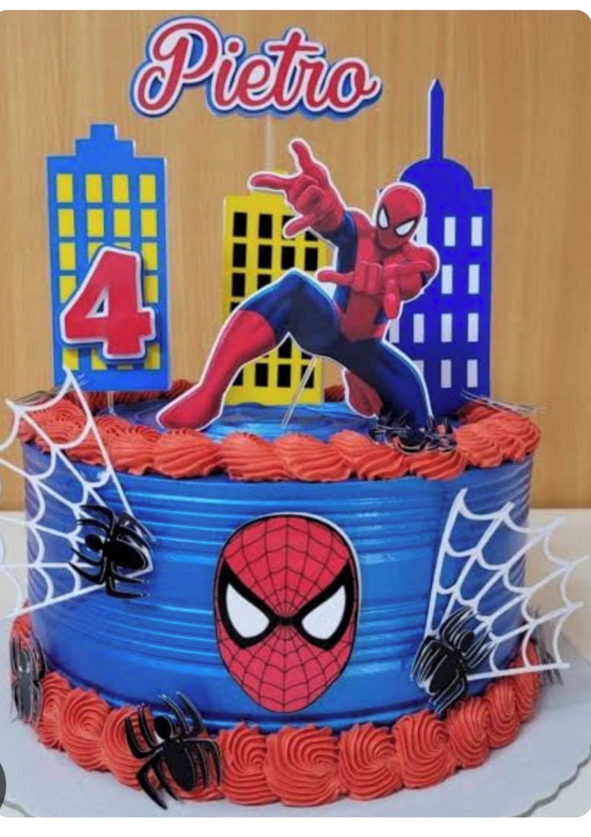 Bolo Decorado Homem Aranha