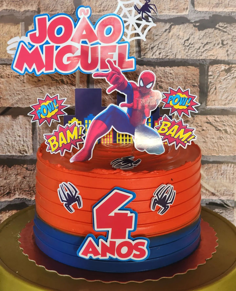 Bolo Decorado Homem Aranha