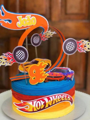 Bolo Decorado Hot Wheels