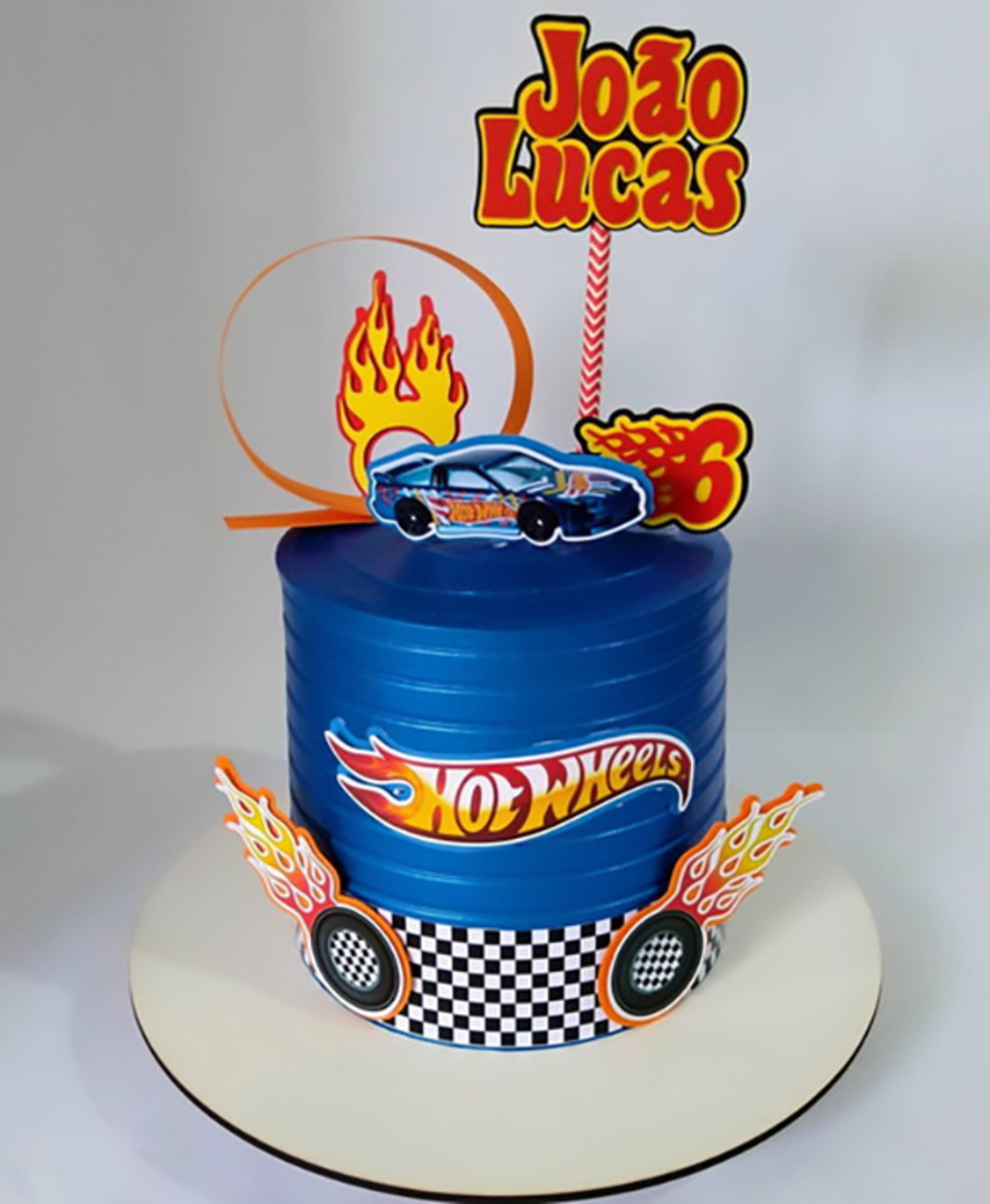 Bolo Decorado Hot Wheels