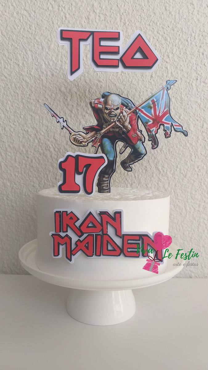 Bolo Decorado Iron Maiden