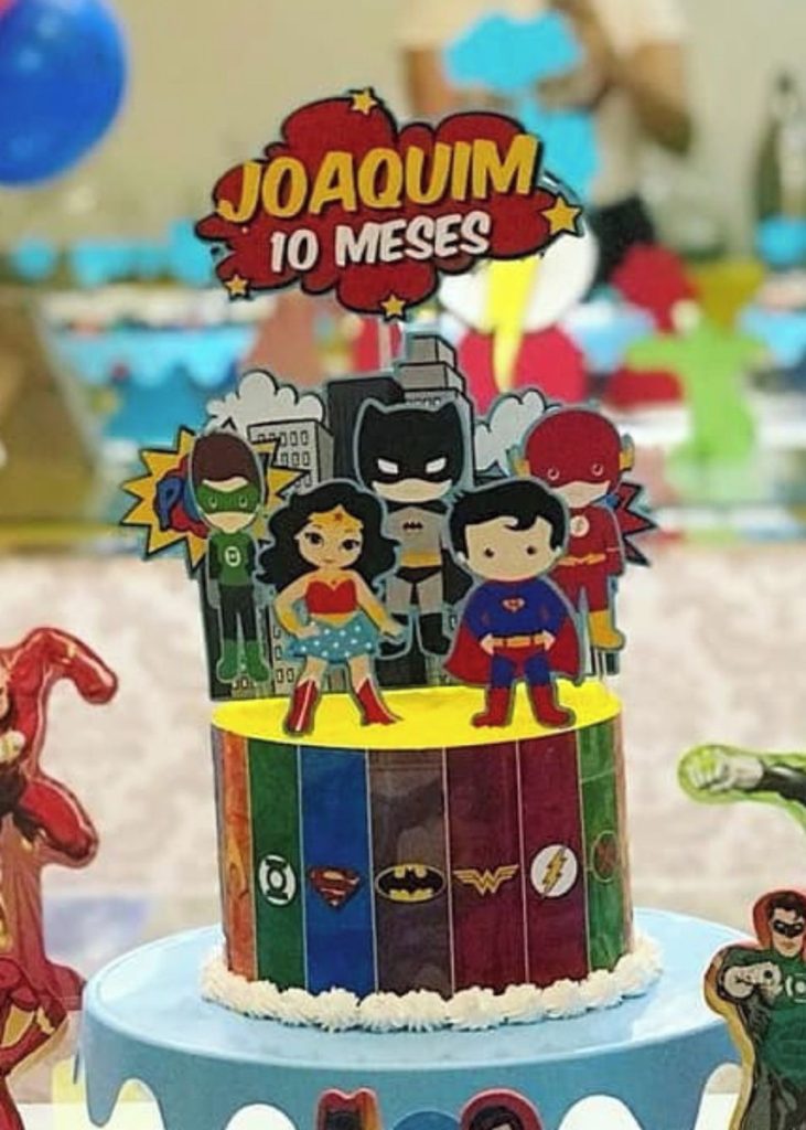 Bolo Decorado Liga Justiça