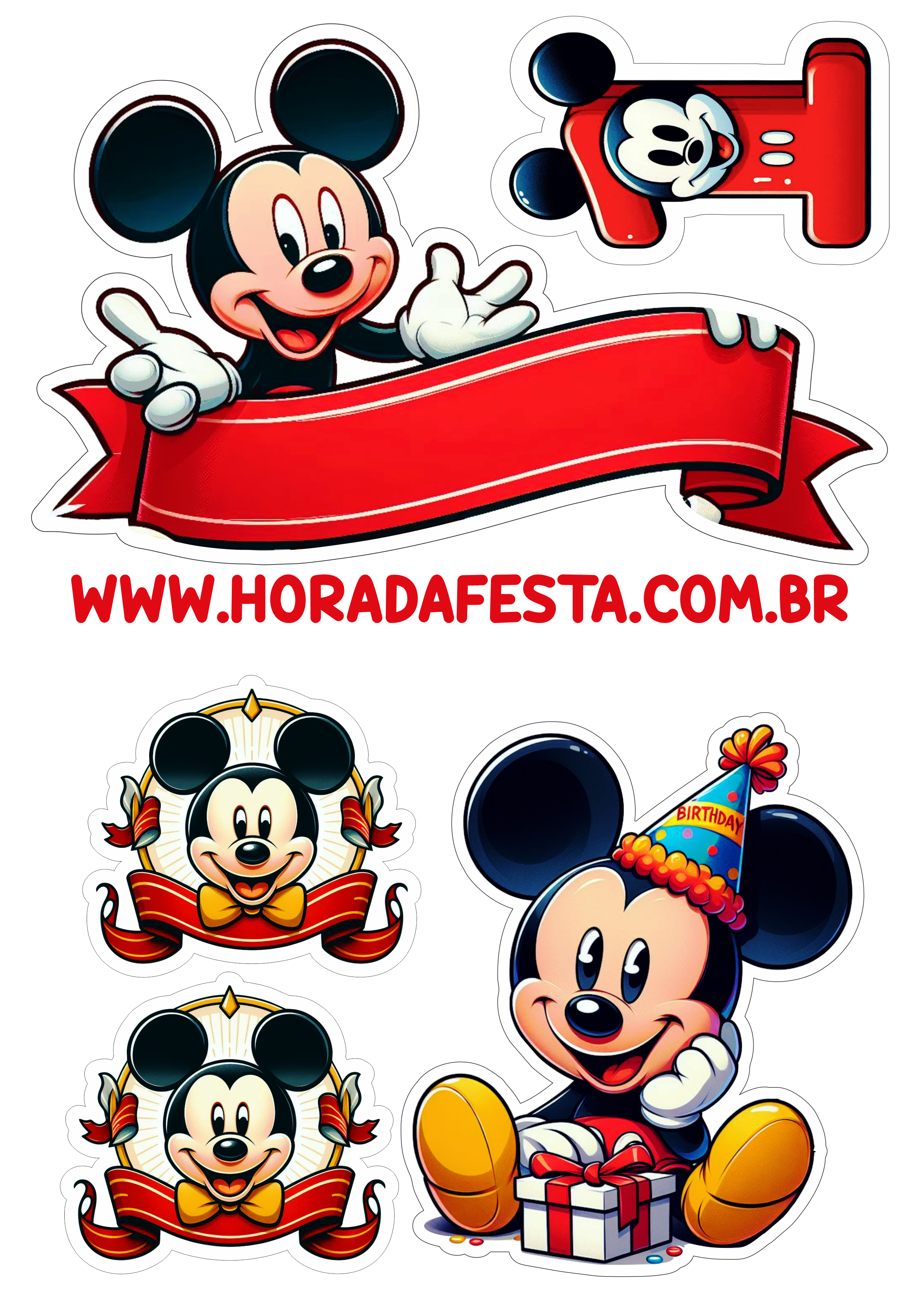 Bolo Decorado Mickey