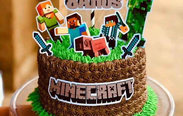 Bolo Decorado Minecraft