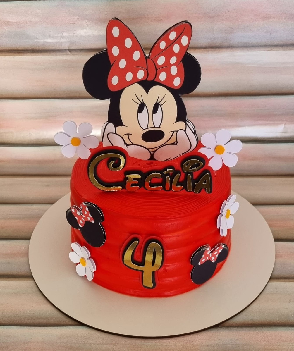 Bolo Decorado Minnie