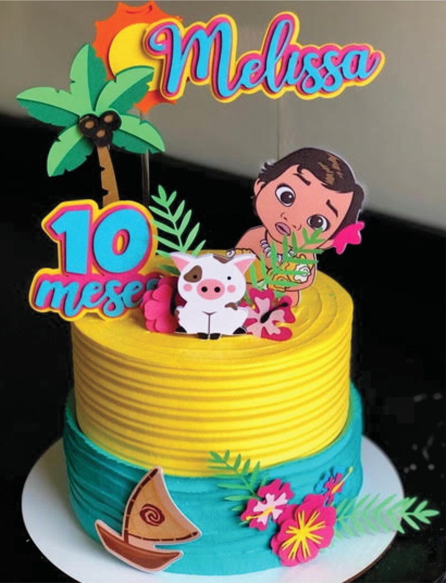 Bolo Decorado Moana