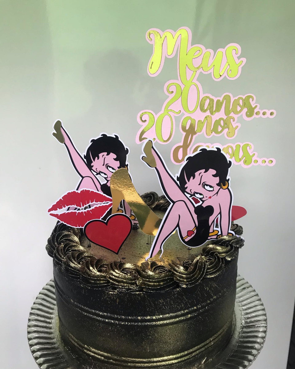 Bolo Decorado Betty Boop