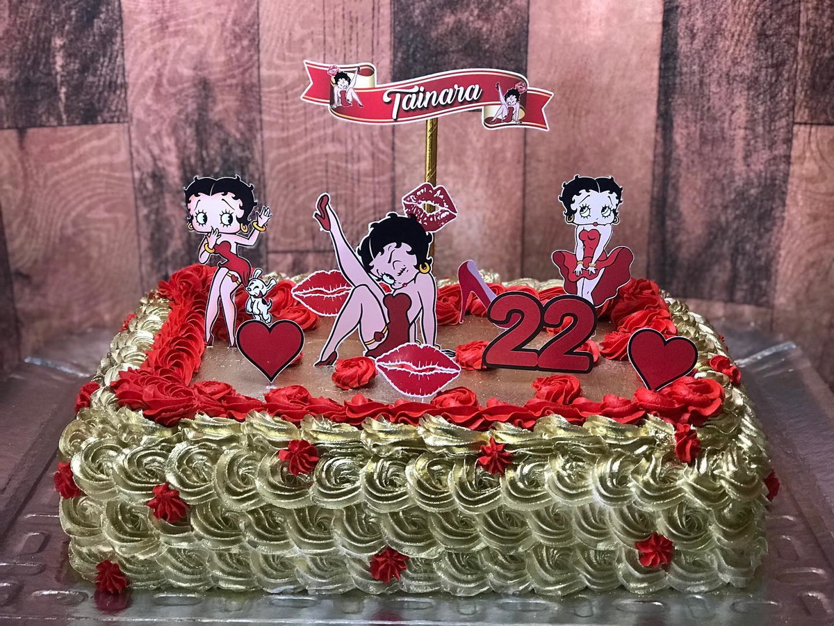 Bolo Decorado Betty Boop