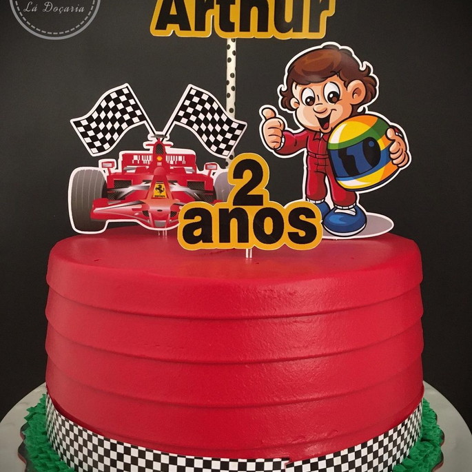 Bolo Decorado Ayrton Senna