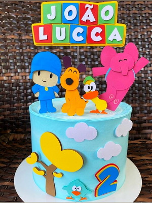 Bolo Decorado Pocoyo