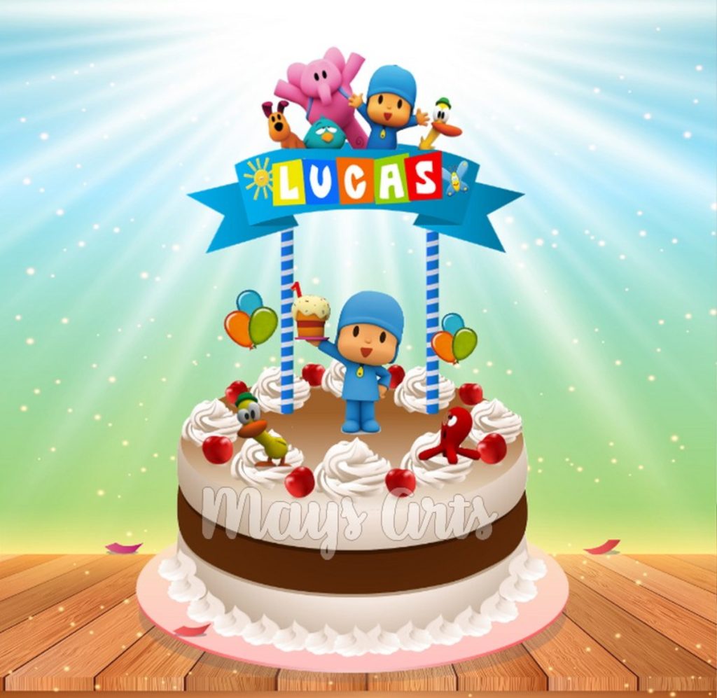 Bolo Decorado Pocoyo