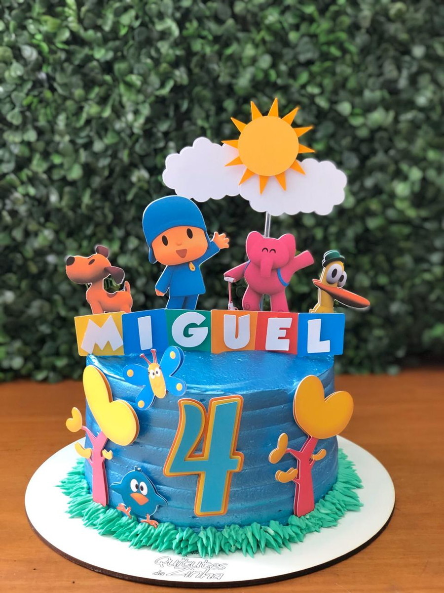 Bolo Decorado Pocoyo