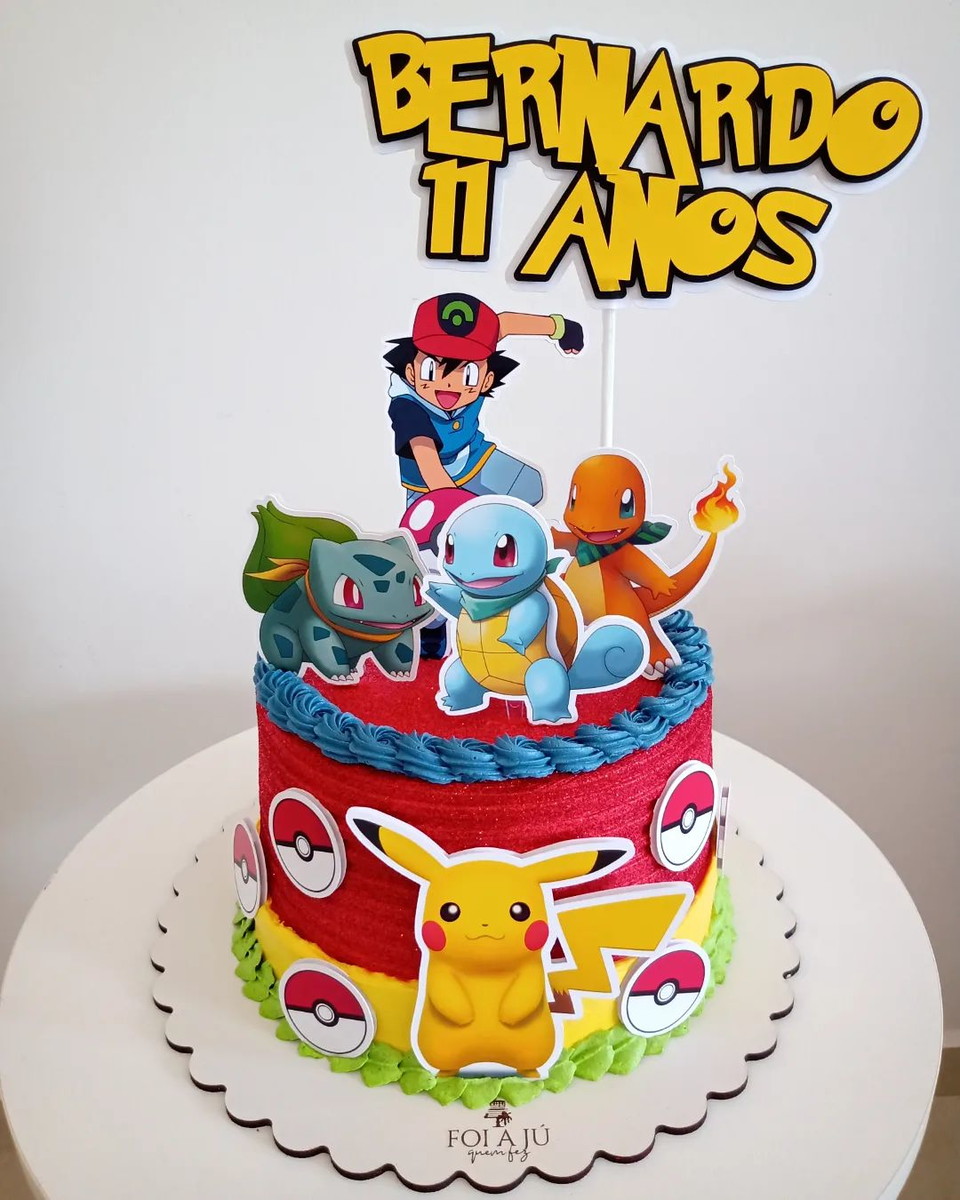 Bolo Decorado Pokemon