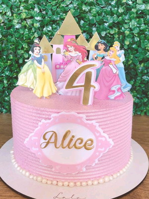 Bolo Decorado Princesas Da Disney