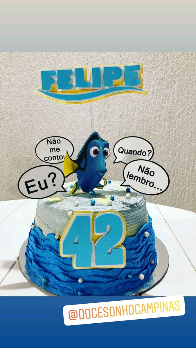 Bolo Decorado Dory