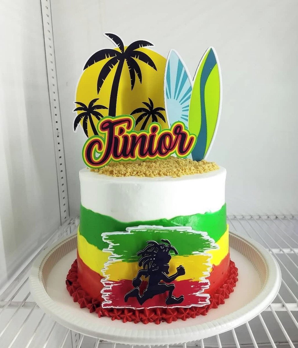 Reggae Decorated Cake For Facebook