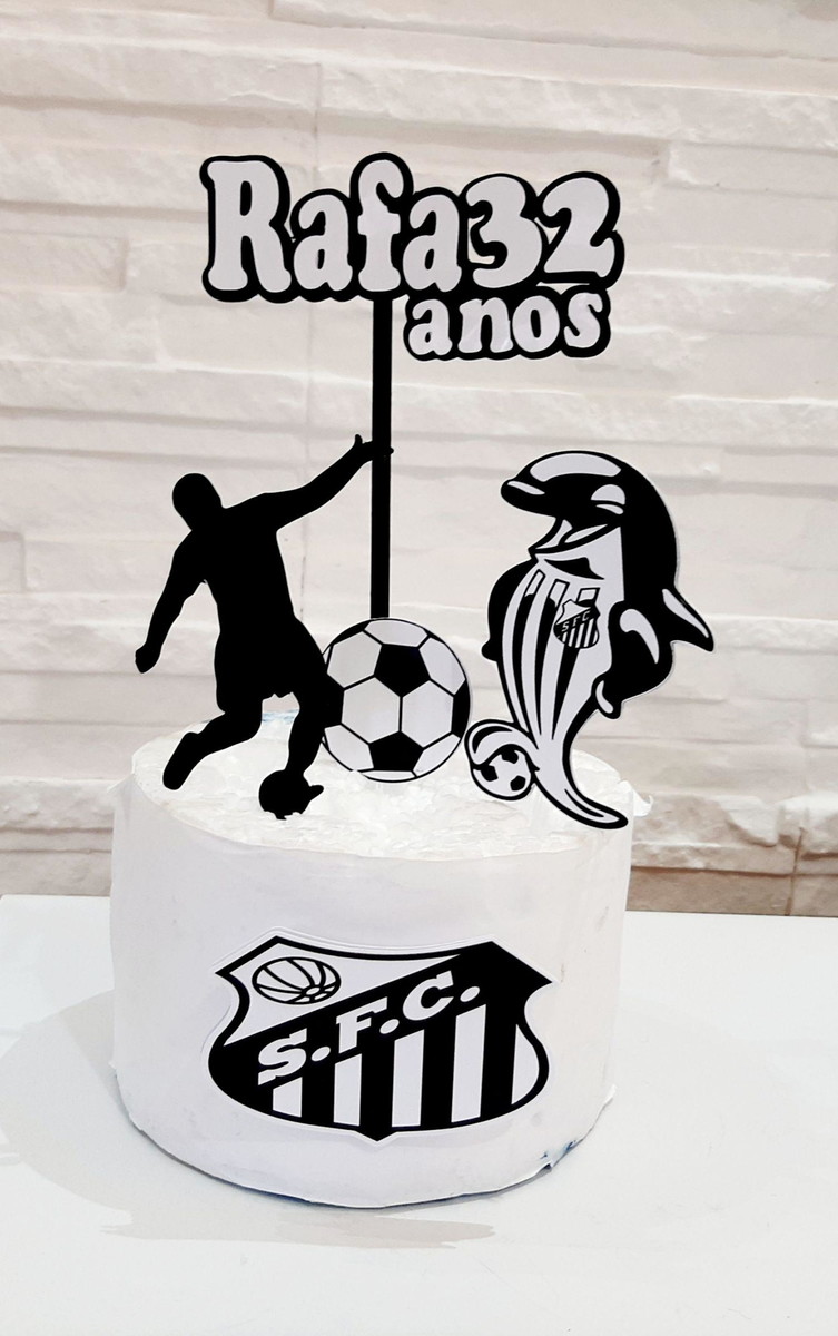 Bolo Decorado Santos Futebol