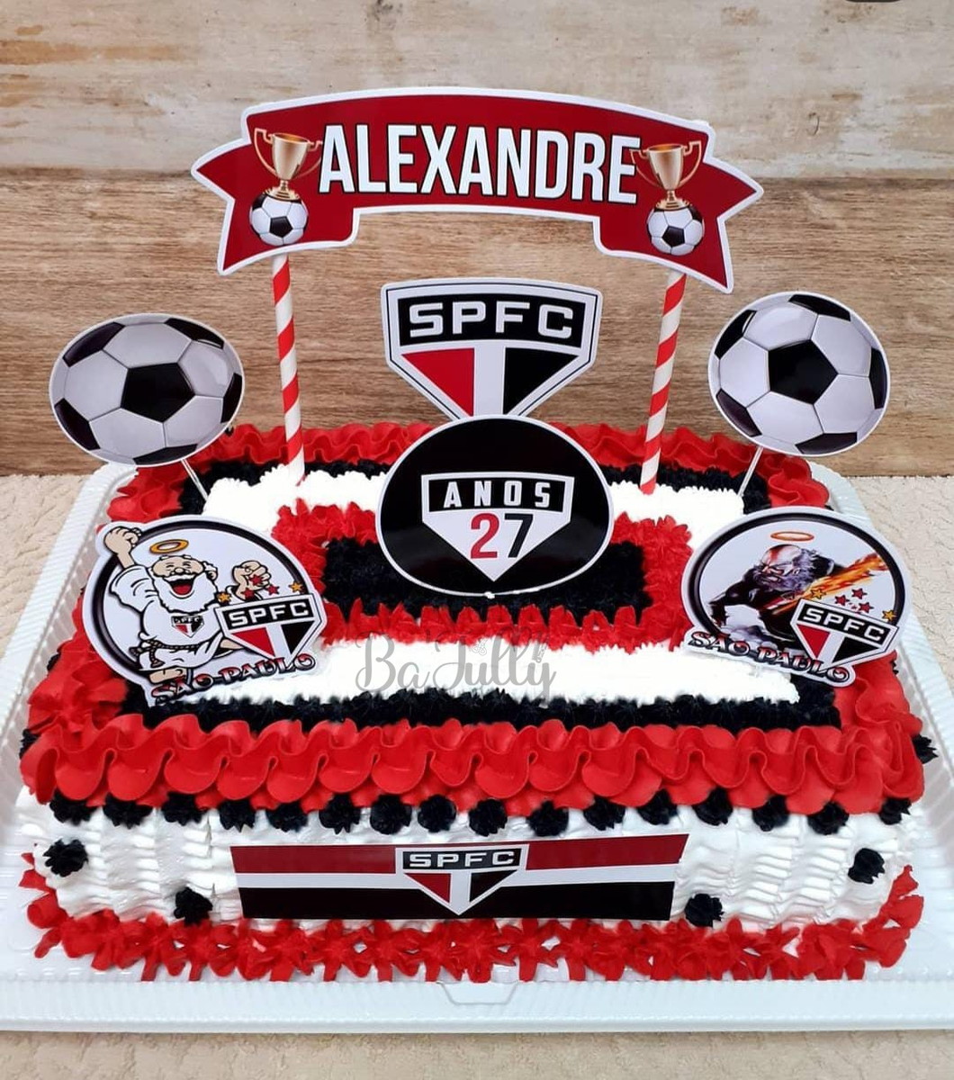 Decorated Cake Sao Paulo Football