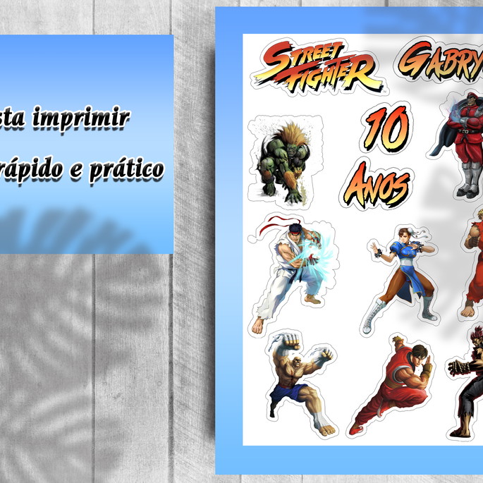 Bolo Decorado Street Fighter