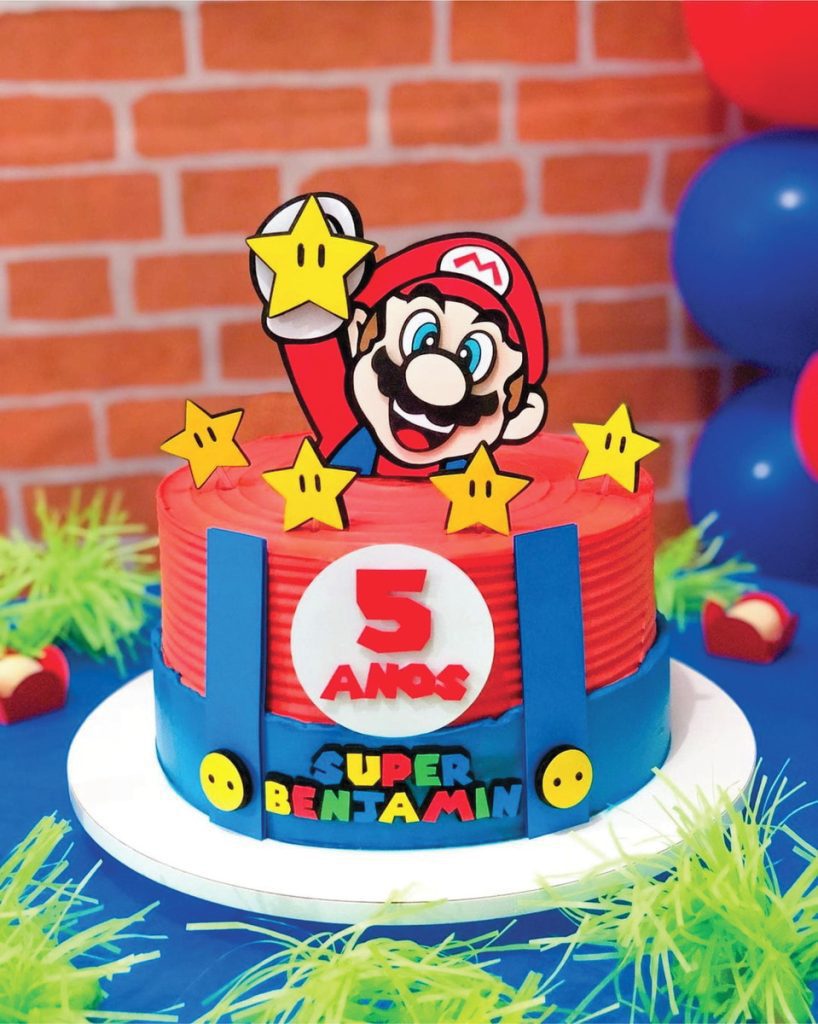 Bolo Decorado Super Mario