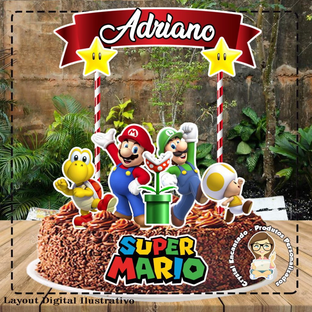 Bolo Decorado Mario Bros