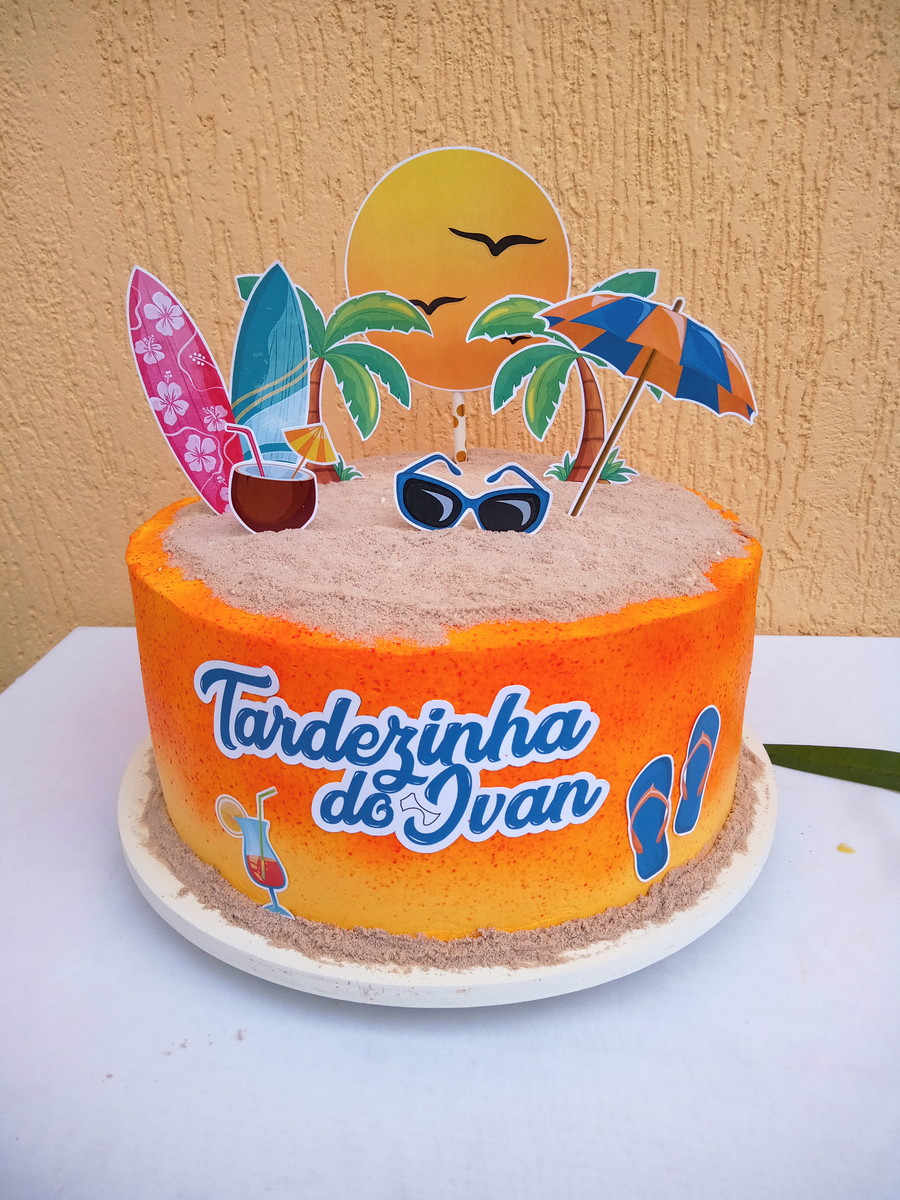 Bolo Decorado Tela Quebrada