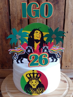 Bolo Decorado Reggae Para Facebook