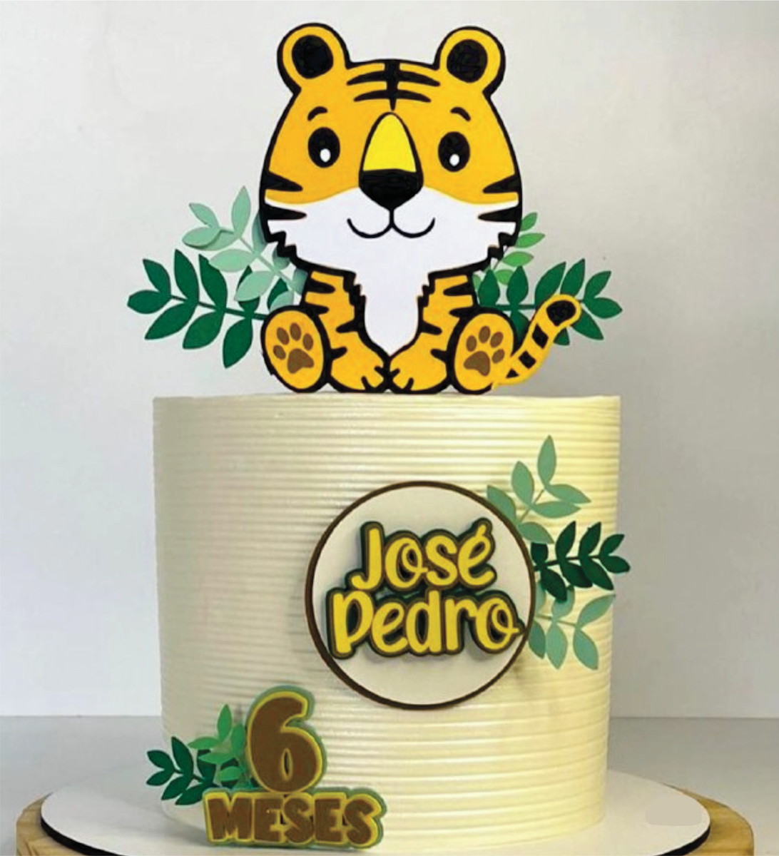 Bolo Decorado Tigre