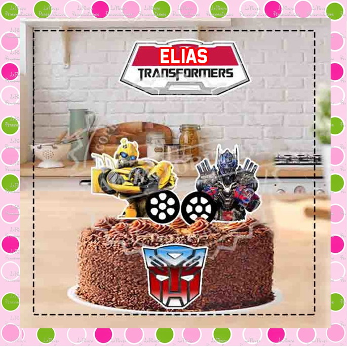 Bolo Decorado Transformers