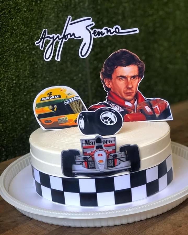 Bolo Decorado Ayrton Senna