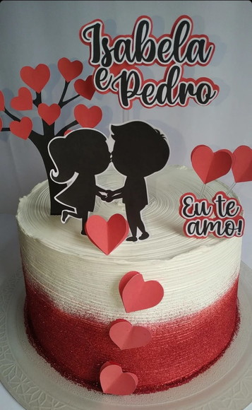 Bolo Decorado Romantico