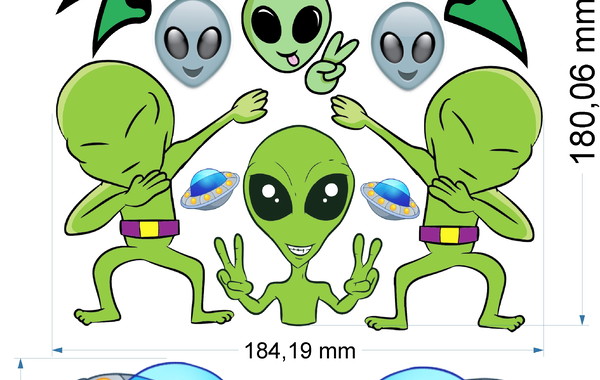 Bolo Decorado Alien