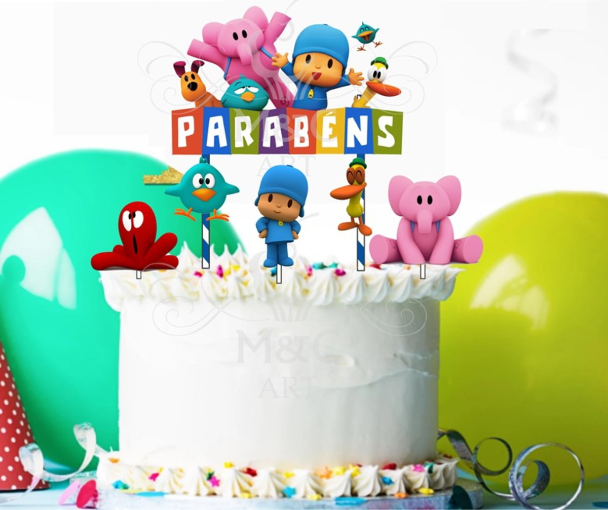 Bolo Decorado Pocoyo