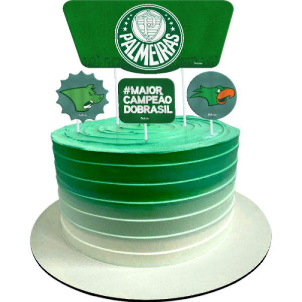 Free Palmeiras Decorated Cake