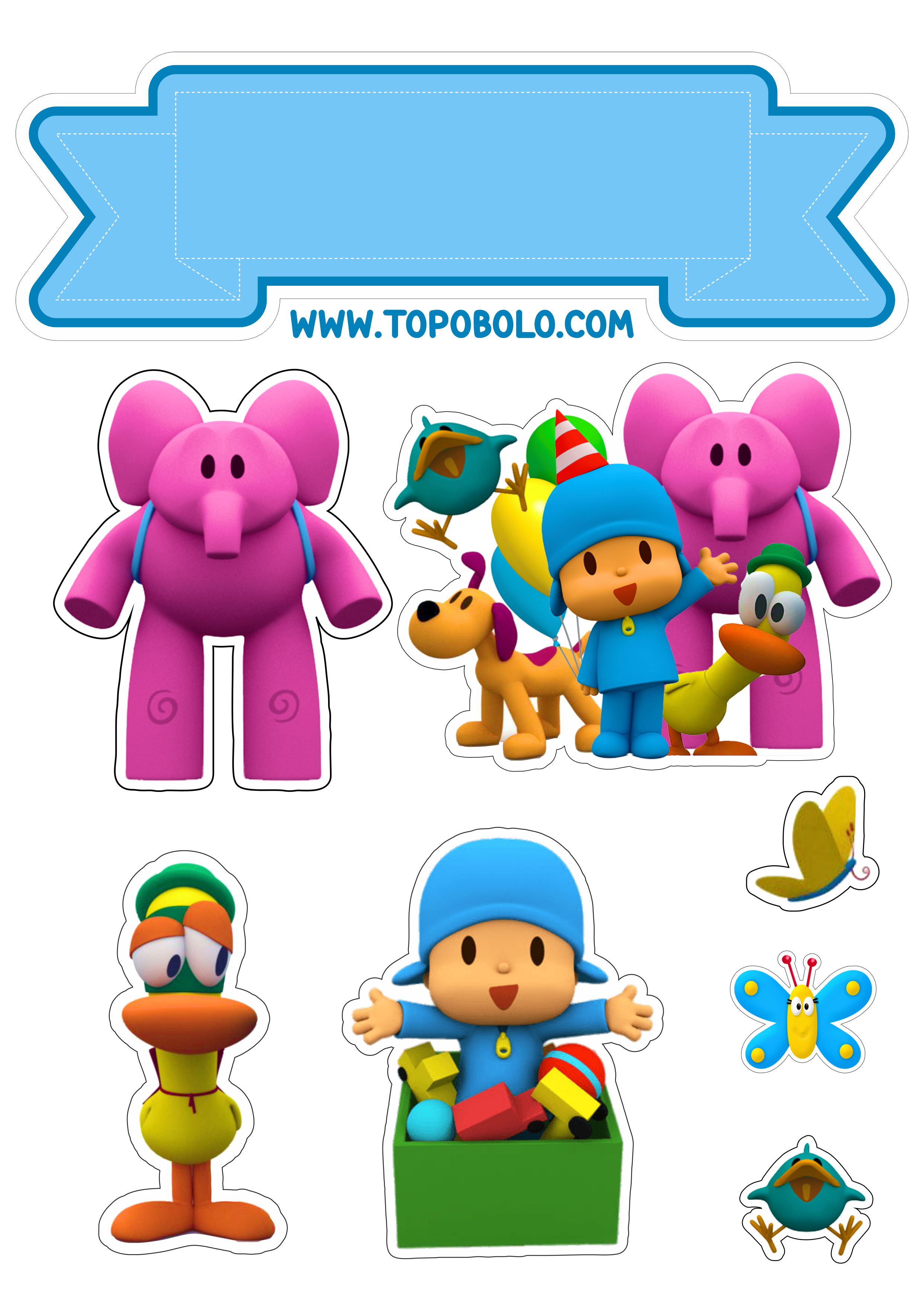 Bolo Decorado Pocoyo