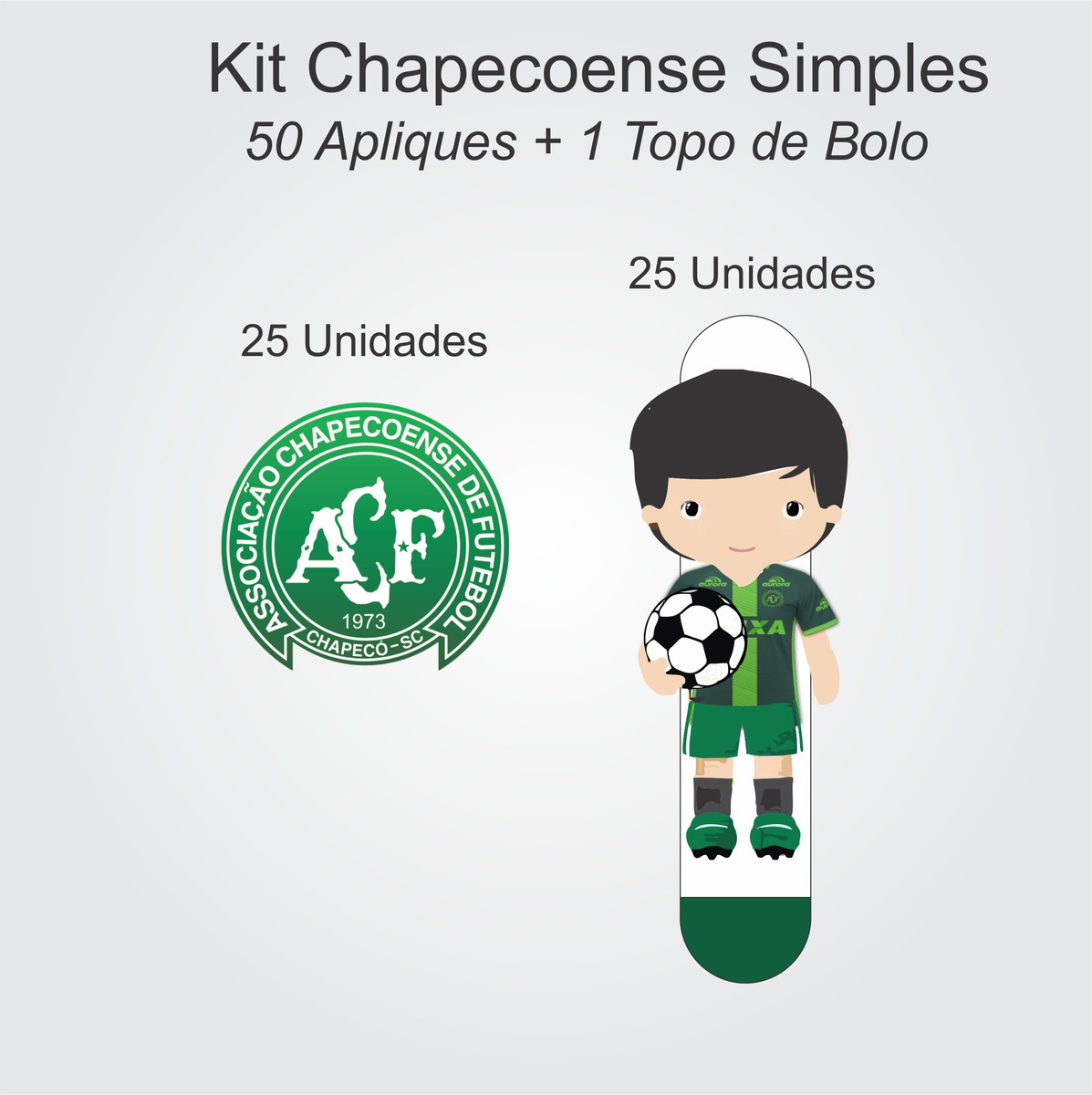 Bolo Decorado Chapecoense