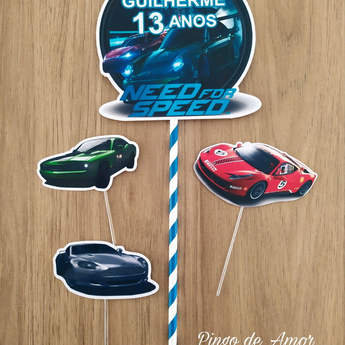 Bolo Decorado Need For Speed