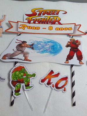 Bolo Decorado Street Fighter