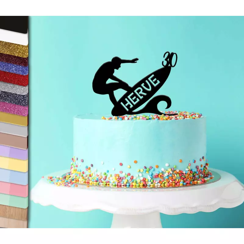 Decorated Surf Cake