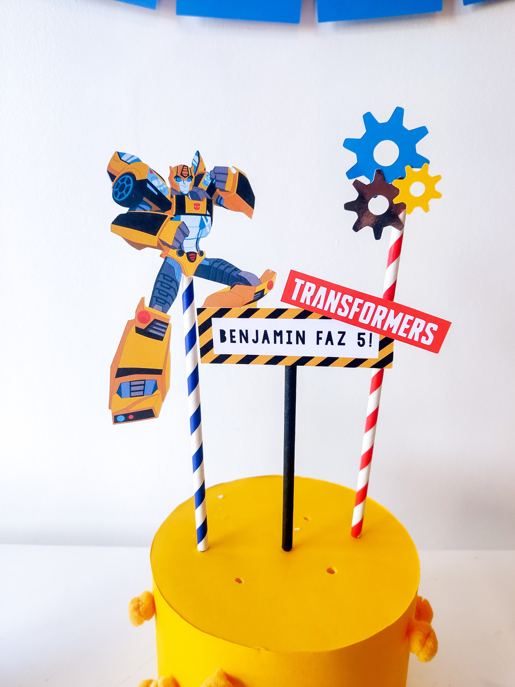 Bolo Decorado Transformers