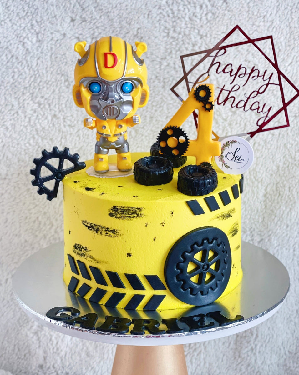 Transformers decorated cake