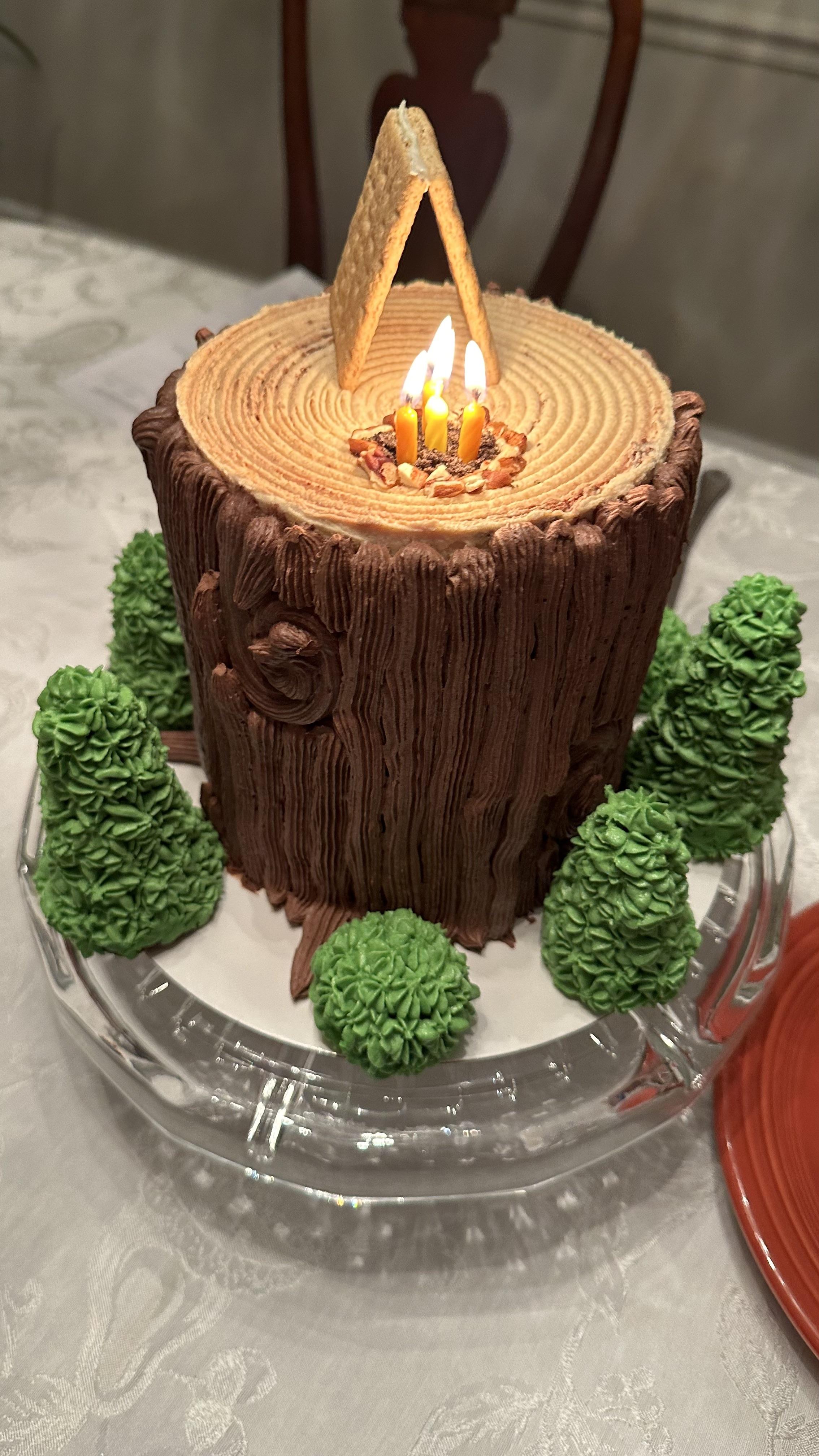 Tree Decorated Cake