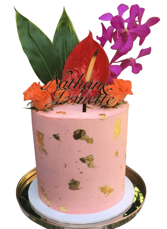 Tropical Decorated Cake