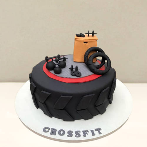 Fitness Decorated Cake