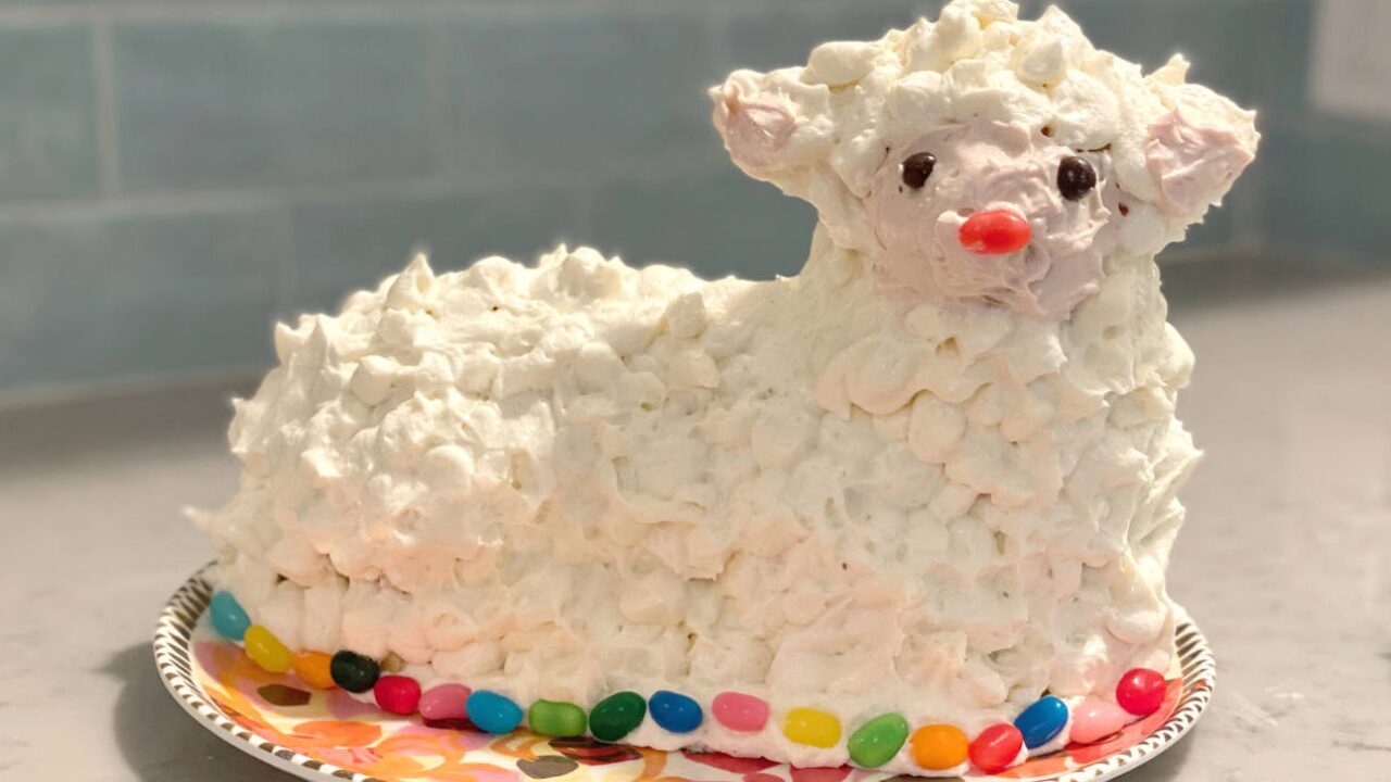 Sheep Decorated Cake