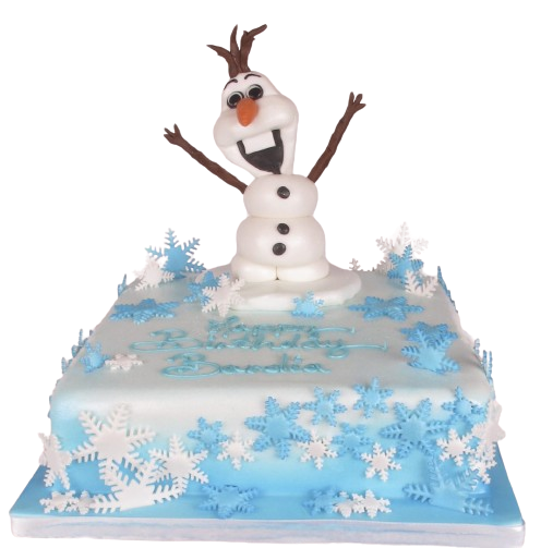 Olaf Decorated Cake