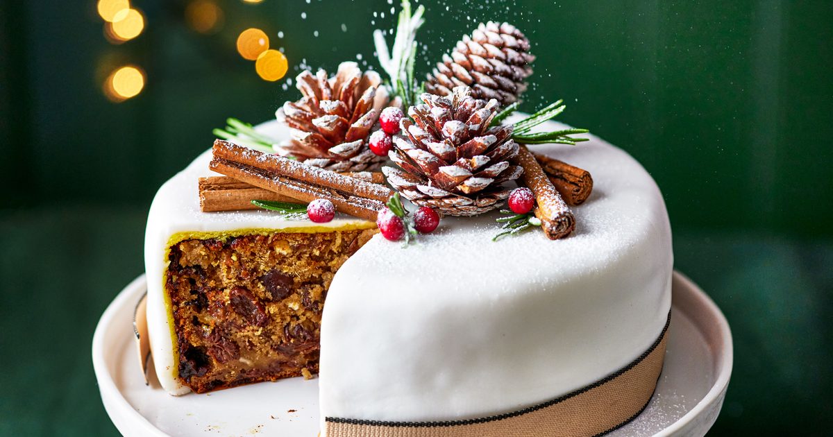 Decorated Christmas Cake