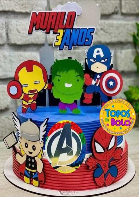 Bolo Decorado Vingadores